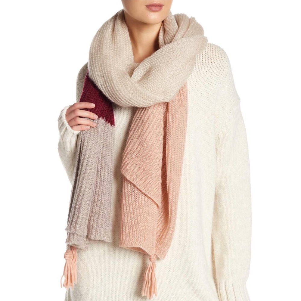 NWT Collection XIIX Shine Oversized Knit Scarf